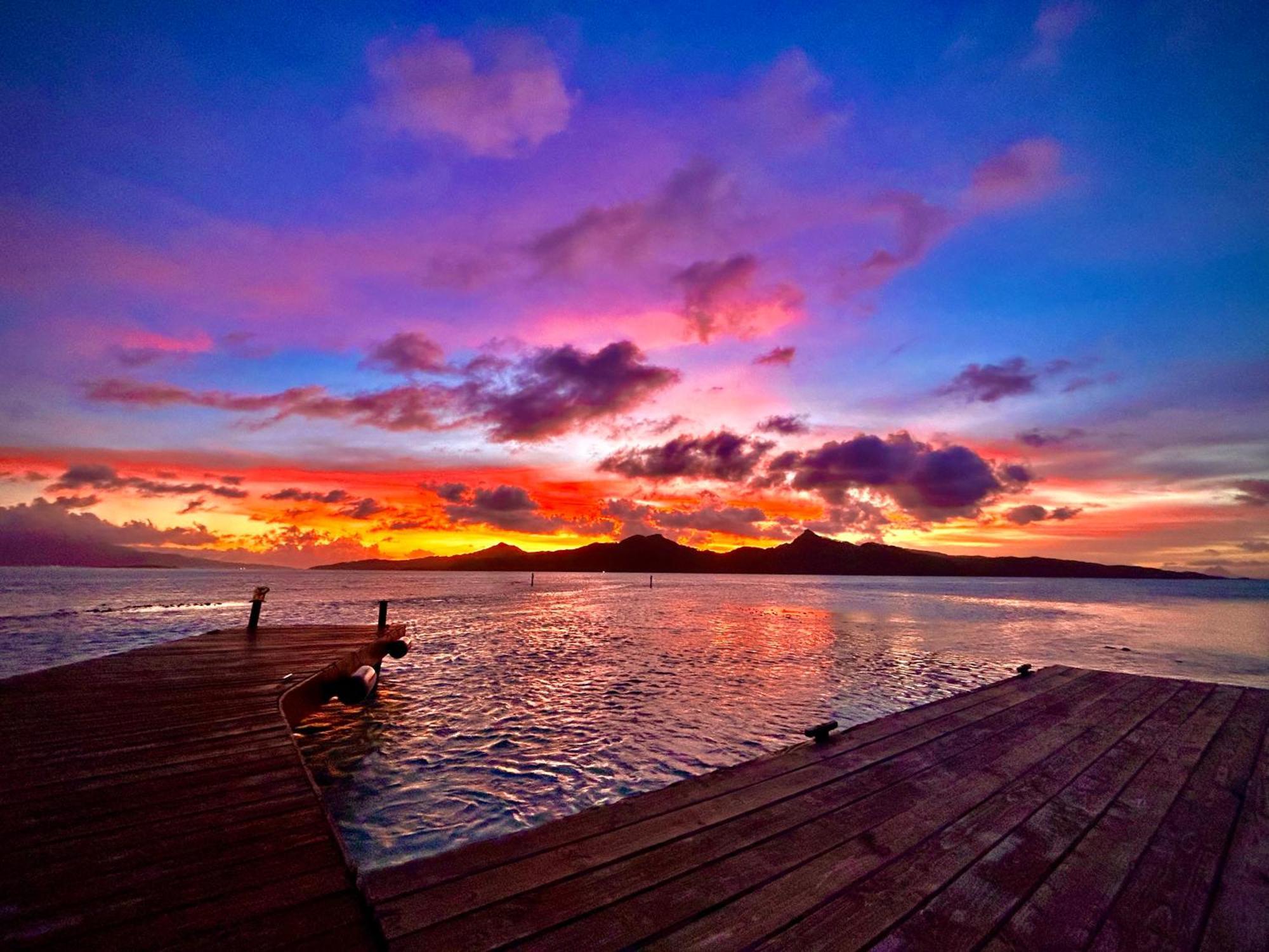 Eden Private Island Tahaa Hotel Patio  Luaran gambar